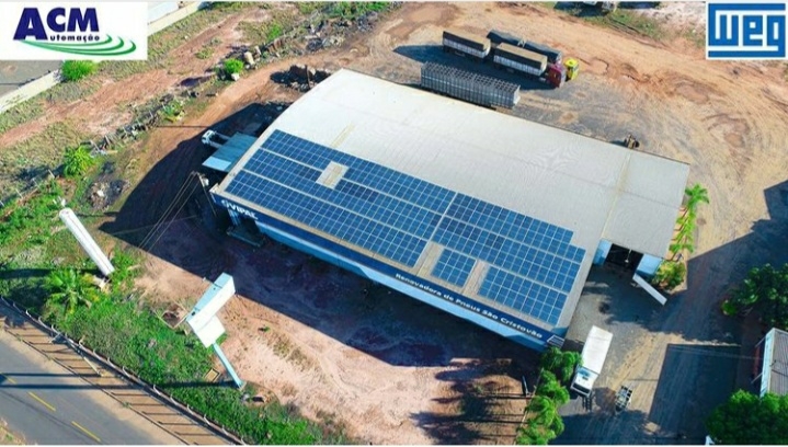 Instalação de Painéis Fotovoltaicos na Renovadora de Pneus São Cristóvão em Jales SP 